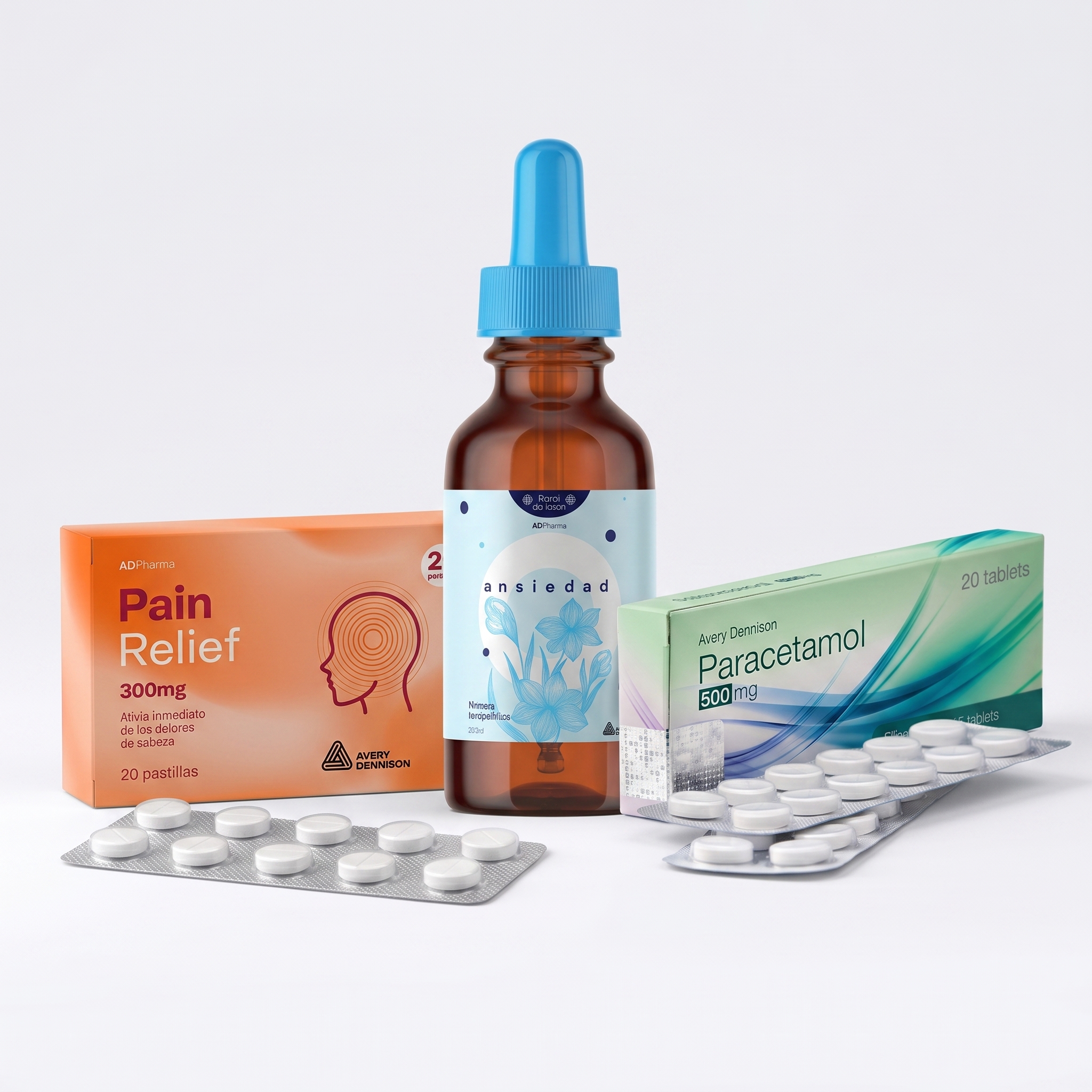 OTC pharmaceutical products with pressure-sensitive label materials